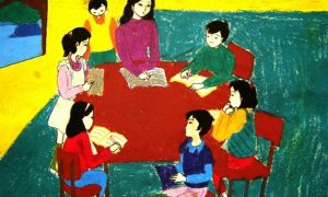 Tranh vẽ ngày 20/11 với đề tài về Ngày nhà giáo Việt Nam